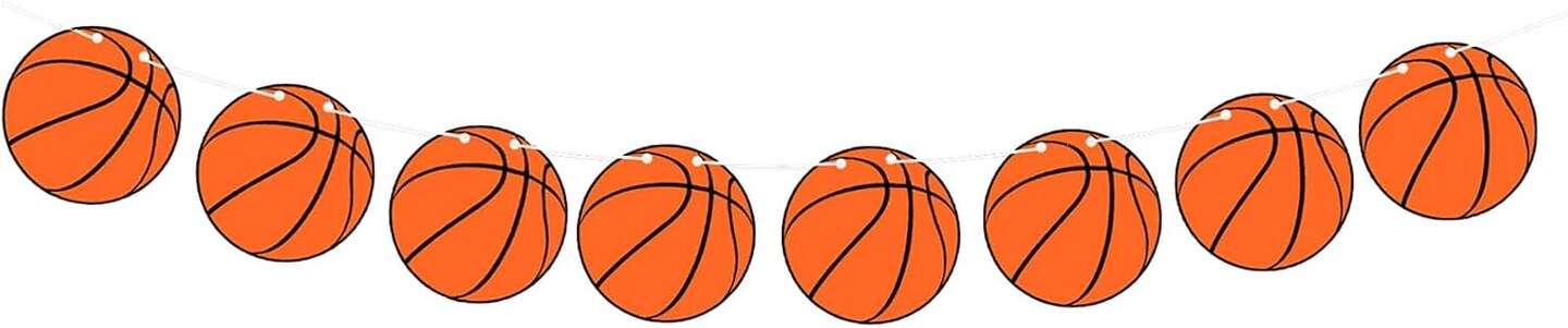 Basketball Banners, Basketball Themed Party Decorations, Kids Teenagers Boys Men Birthday Banner Basketball Party Decoration
