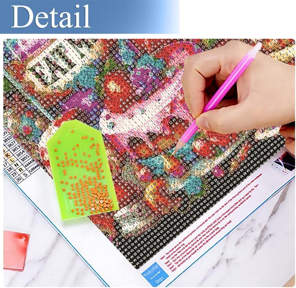 Christmas 5D Diamond Painting Kits for Adults Beginners,DIY Winter Cake Diamond Art,Full Round Drill Diamond Dot Gem Art Kits, Party Home Wall Decor