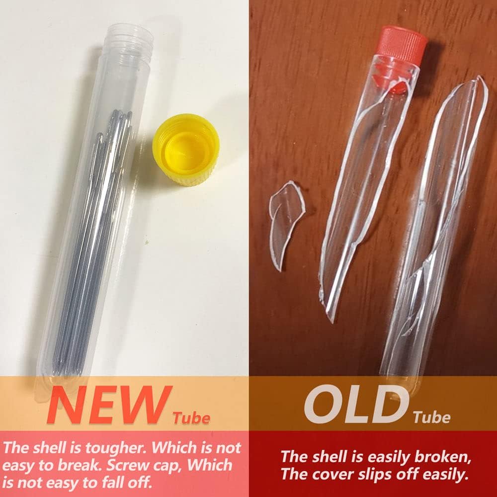 50 Pack Premium Large Eye Needles for Hand Sewing with 4 Needle Threaders, Assorted Sizes, Embroidery Needles for Hand Sewing, Sewing Needles Large Eye, Big Eye Needle