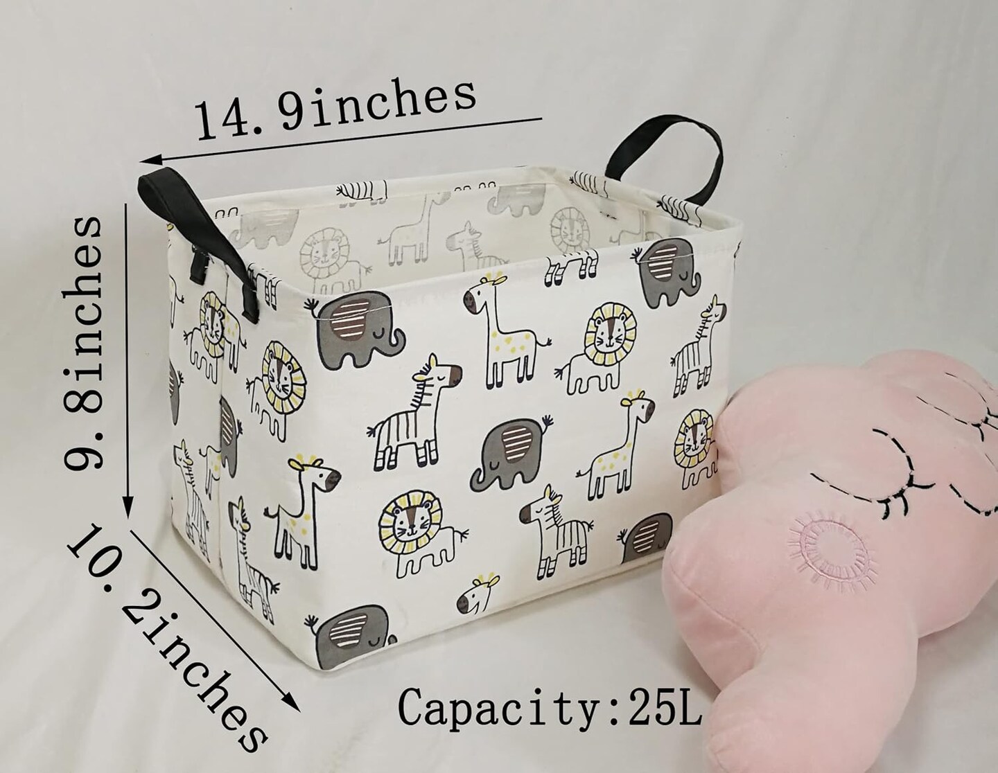 Summer basket Baby Gift Storage Basket Collapsible Nursery hamper Organizer Bin Waterproof Toy Box for Organizing