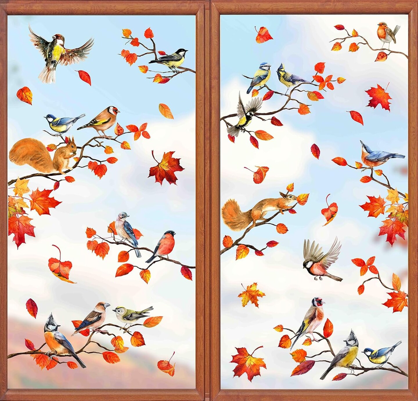 9 Sheets Fall Thanksgiving Window Cling (Multicolor) | Michaels