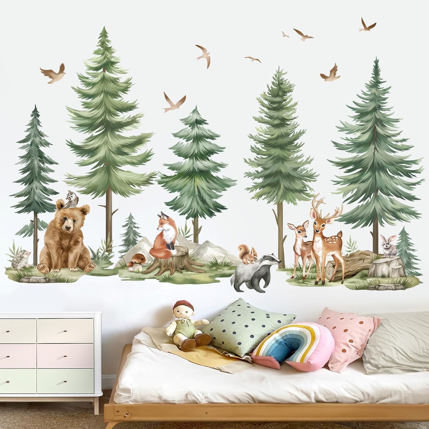 Mountain Tree Wall Stickers (Multi)