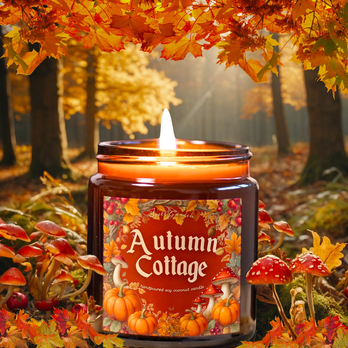 Autumn Cottage Soy Candle, Autumn Cottage Candle, Fall Candle, Autumn Candle, Halloween Candle, Soy Candle Candle