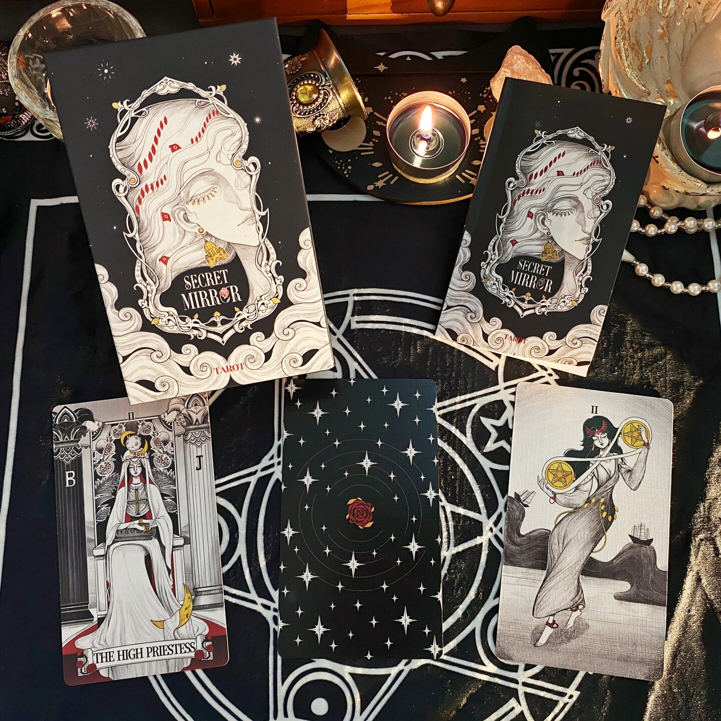 Secret Mirror Tarot Deck, Tarot Deck, Tarot Card Deck, Tarot Deck with Guidebook, 78 Tarot Card