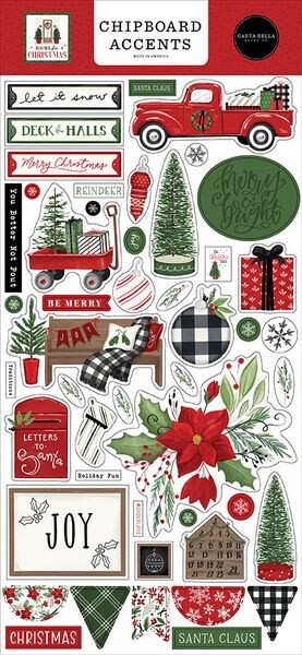 Carta Bella Home for Christmas Chipboard Accents