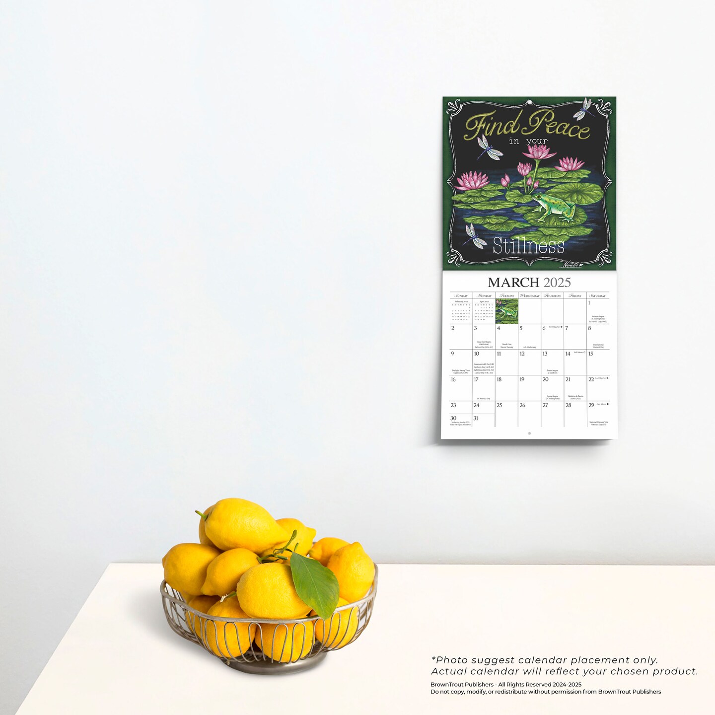 You Can Grow Your Own Way | 2025 7 x 14 Inch Monthly Mini Wall Calendar | Featuring the Artwork of Ninette Parisi | Hopper Studios | Artworks Painters Paintings Illustration