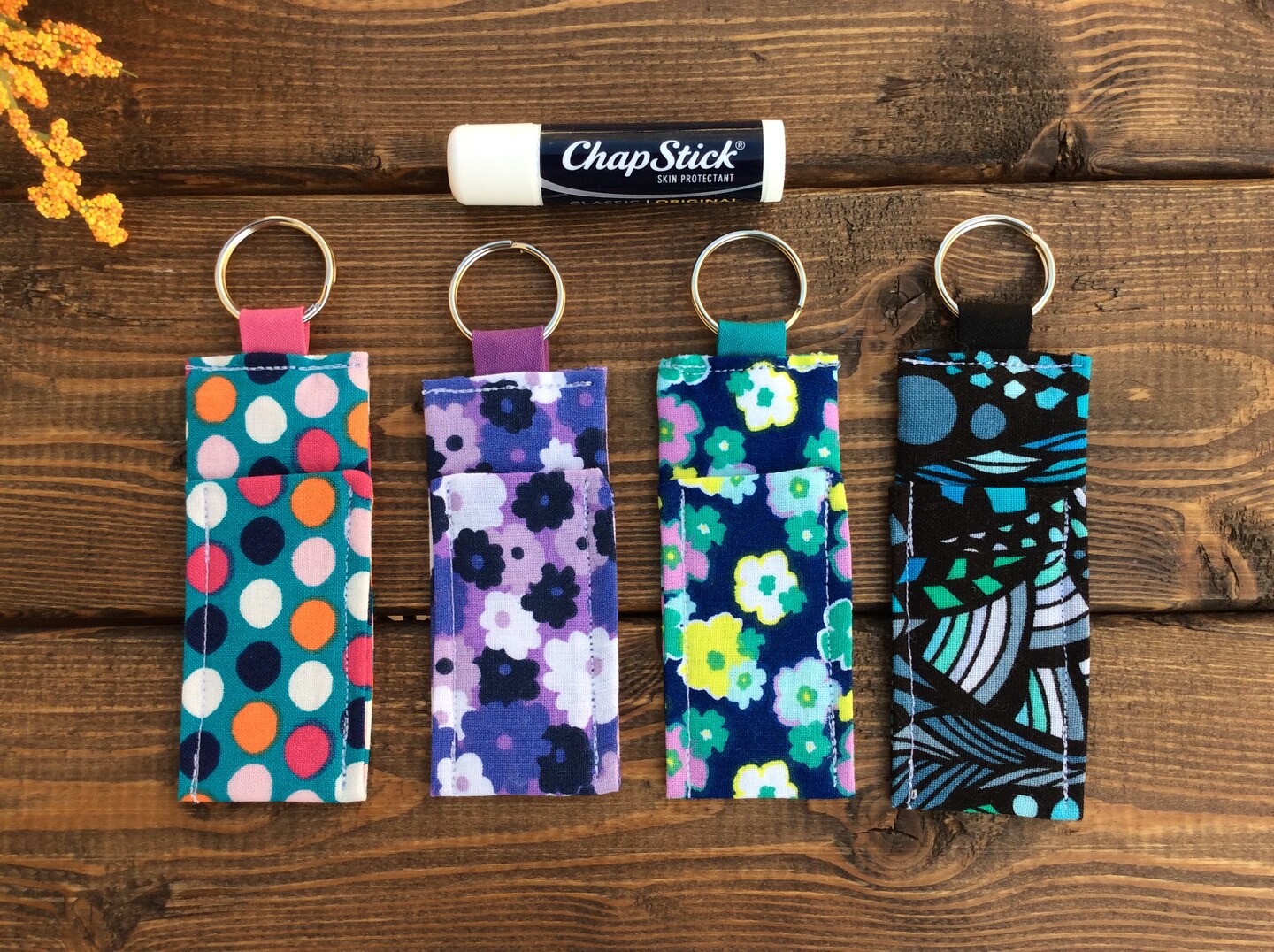 Chapstick Holder Keychain, Lip Balm Holder Keychain, Chap Stick Holder,  Teenage Girl Gift, Birthday Gift for Mom, Tween Girl Gift MakerPlace by 