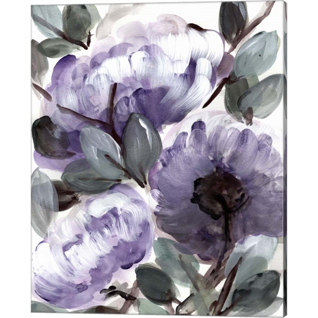 Farmhouse Bush Purple by Marcy Chapman 12" x 15" Canvas Wall Art (Set of 2)