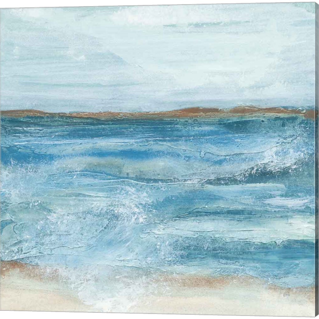Coastal by Chris Paschke 14" x 14" Canvas Wall Art (Set of 2)