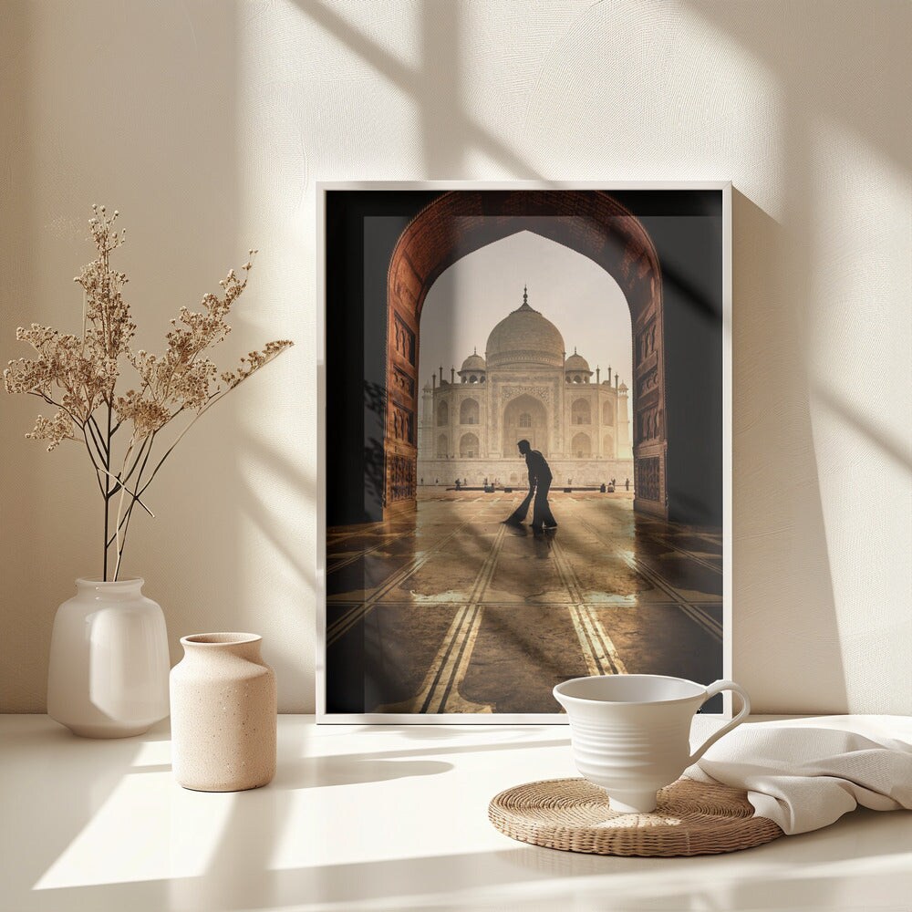taj mahal cleaner Framed Art Wall Decor