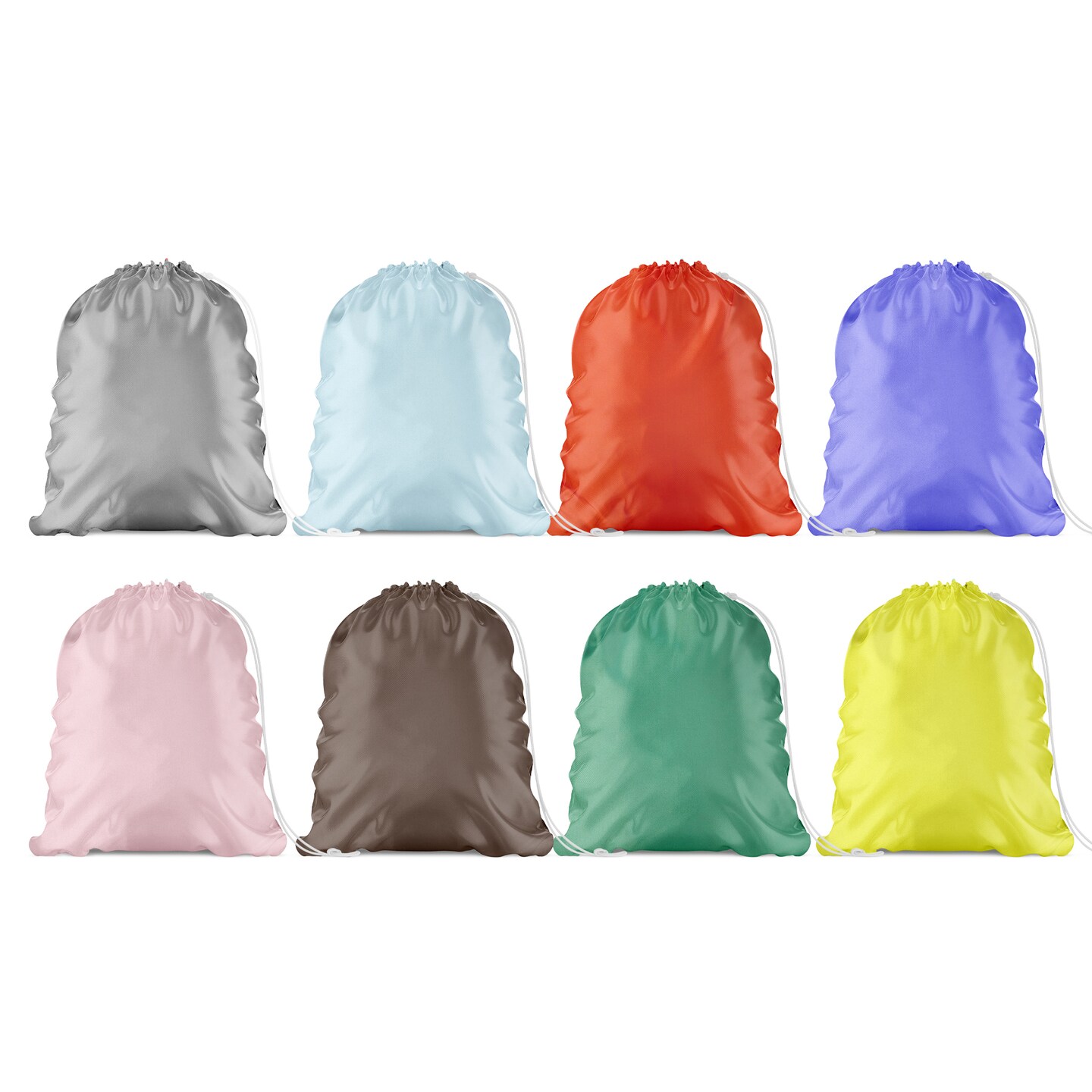 Nylon Laundry Bags 3-Piece Durable Large Capacity With Drawstring Closure