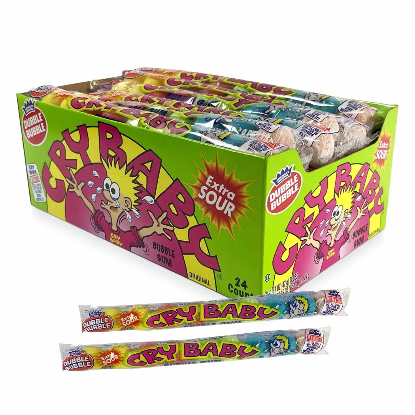 Cry Baby Extra Sour 1.67Z 24Ct 9 Pc Tub