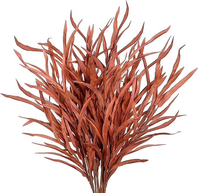 6 Pieces Fall Leaves Stem Artificial Autumn Branches Fake Leaf Bouquet: Fall Artificial Plants for Home Vase Thanksgiving table centerpieces Harvest Floral Arrangement Festival Decorations