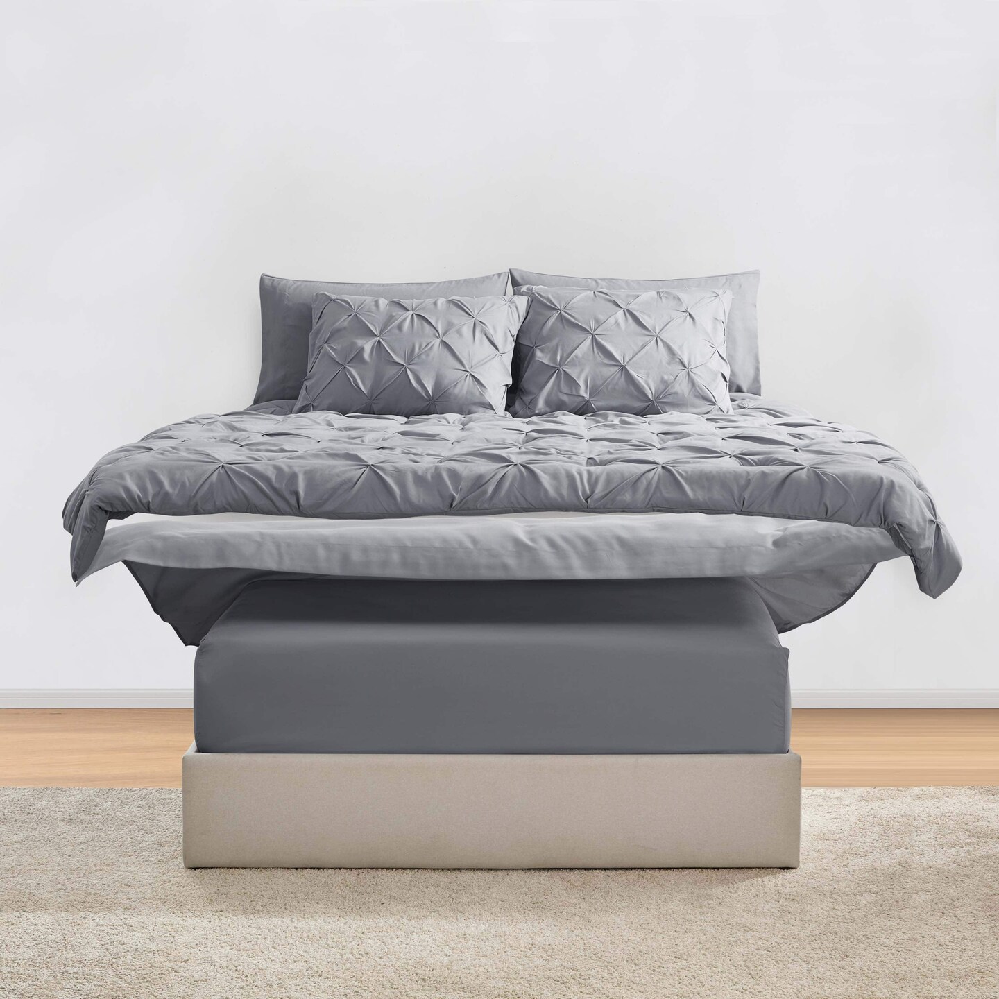 Nestl Pinch Pleat Bed in a Bag