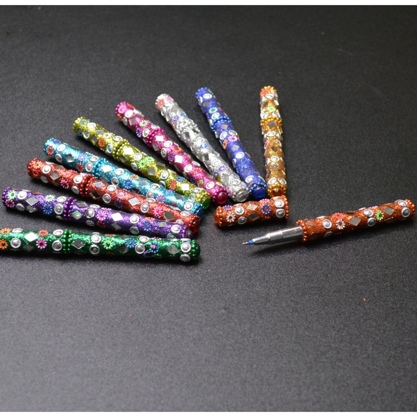 Decorative Pens for Women Girls Fancy Rajasthani Pretty Cute Hand Made Ballpoint Pen Perfect Souvenir Nurse Day Teacher&#x2019;s Day Gift Assorted Color