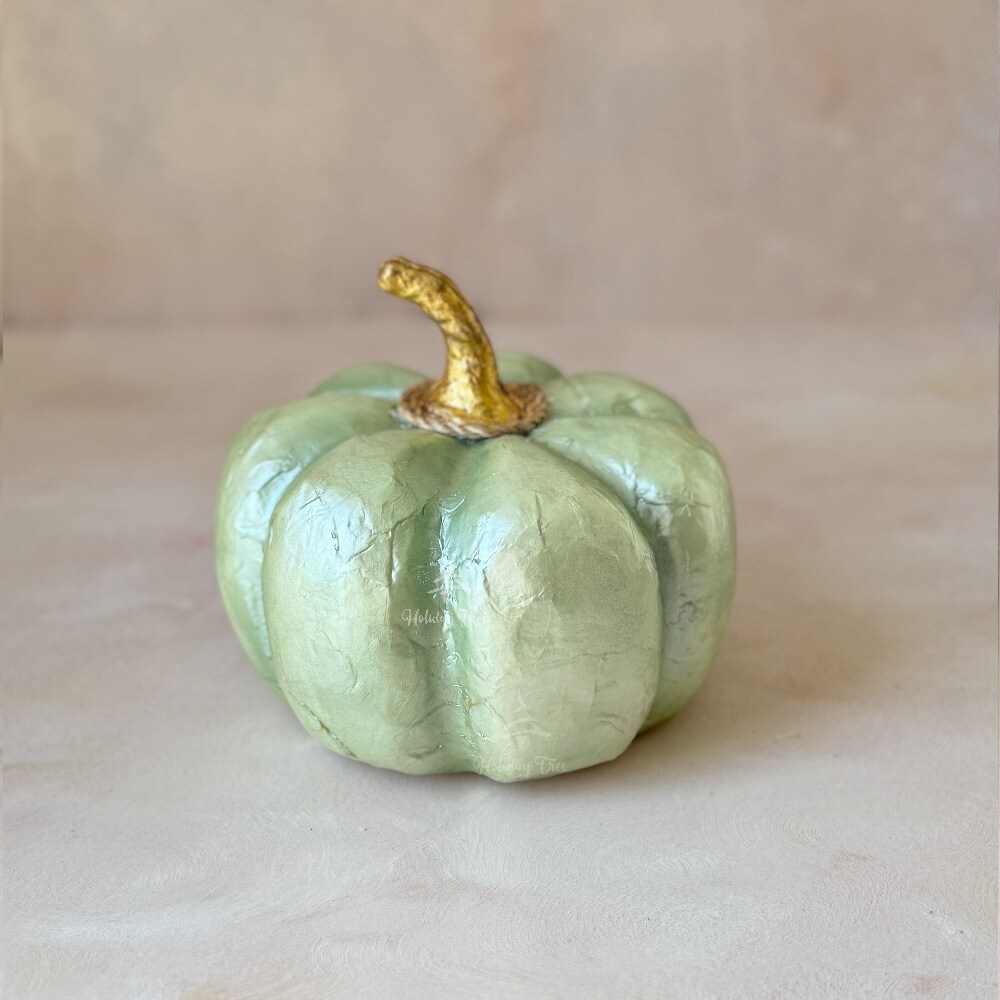 Capiz Sage Green Pumpkin