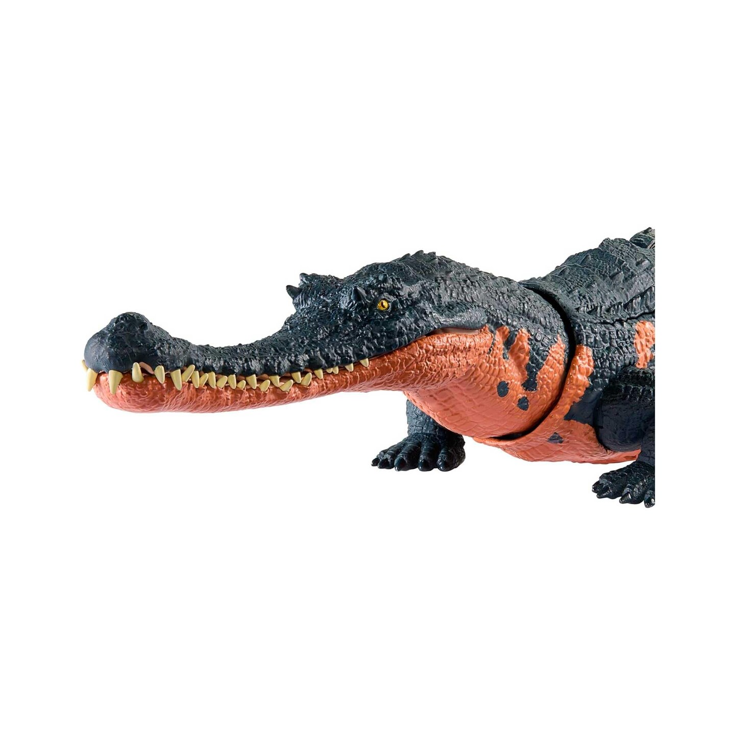Mattel Jurassic World Wild Roar Gryposuchus Dinosaur Figure with Continuing Roar Sound &