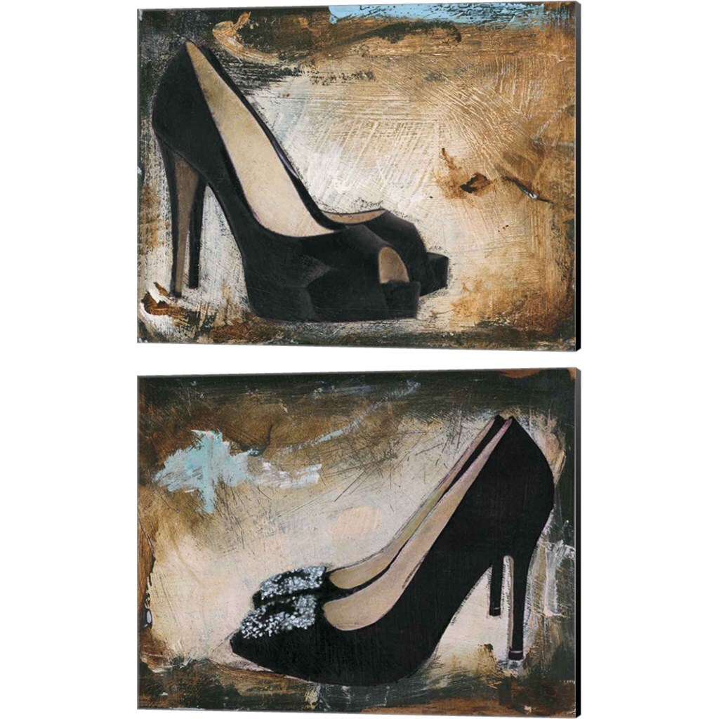 Shoe Box by Andrea Stajan-ferkul 15" x 12" Canvas Wall Art (Set of 2)