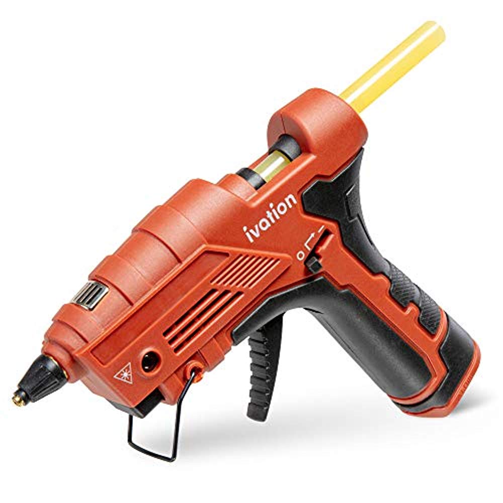 Ivation Cordless Butane Powered Hot Glue Gun, Fast Heat-Up Small Glue Gun