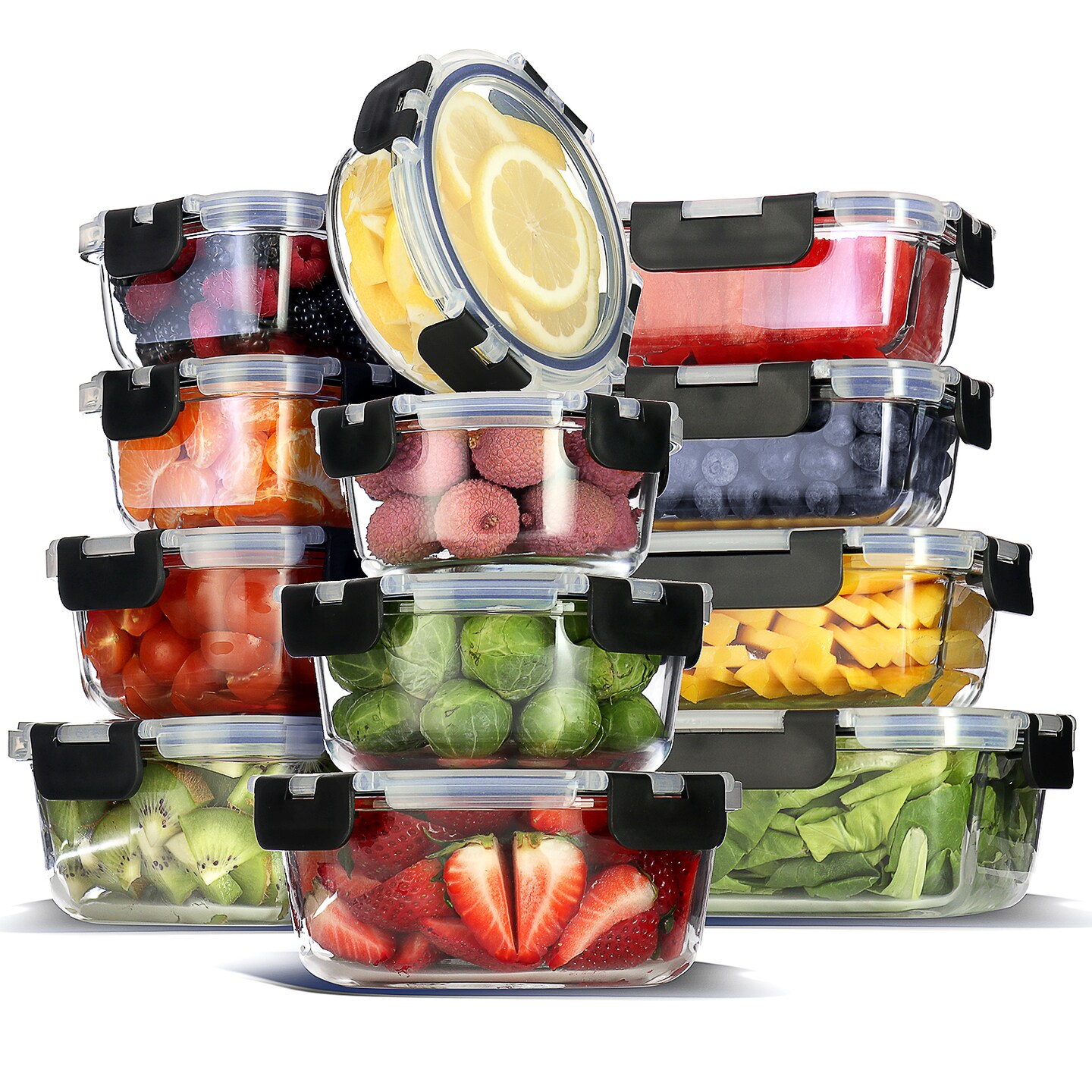 Eatex Glass Food Storage Containers with Lid