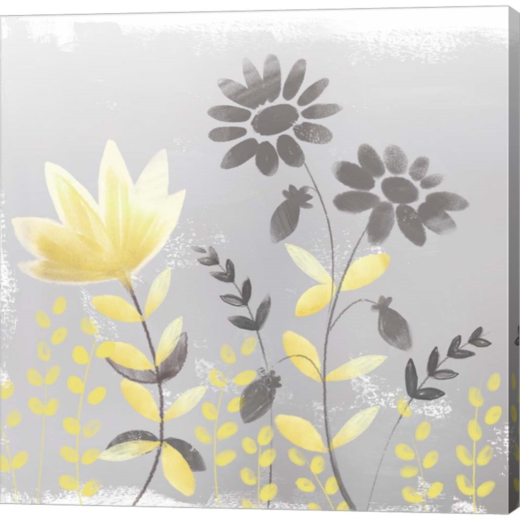 Soft Nature Yellow &#x26; Grey I by Northern Lights 24&#x22; x 24&#x22; Canvas Wall Art