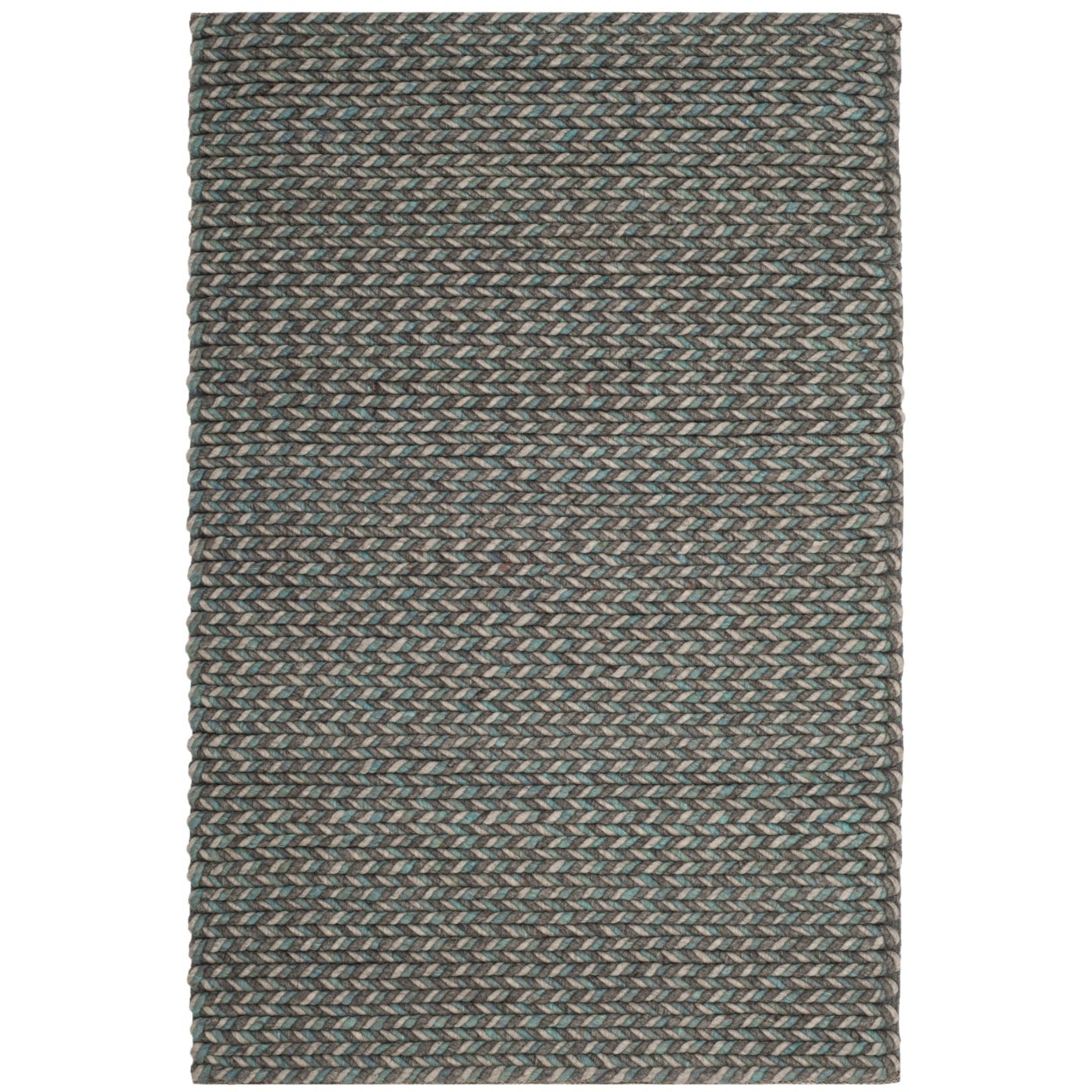 Safavieh   Manhattan MAN258C Handmade Turquoise / Grey Rug