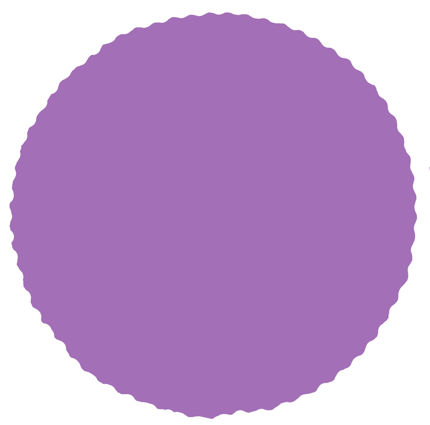 Round Paper Placemats 24 Pcs Scalloped Paper 14 Inch Dia Paper 17 Colors To Choose From | 14 in
