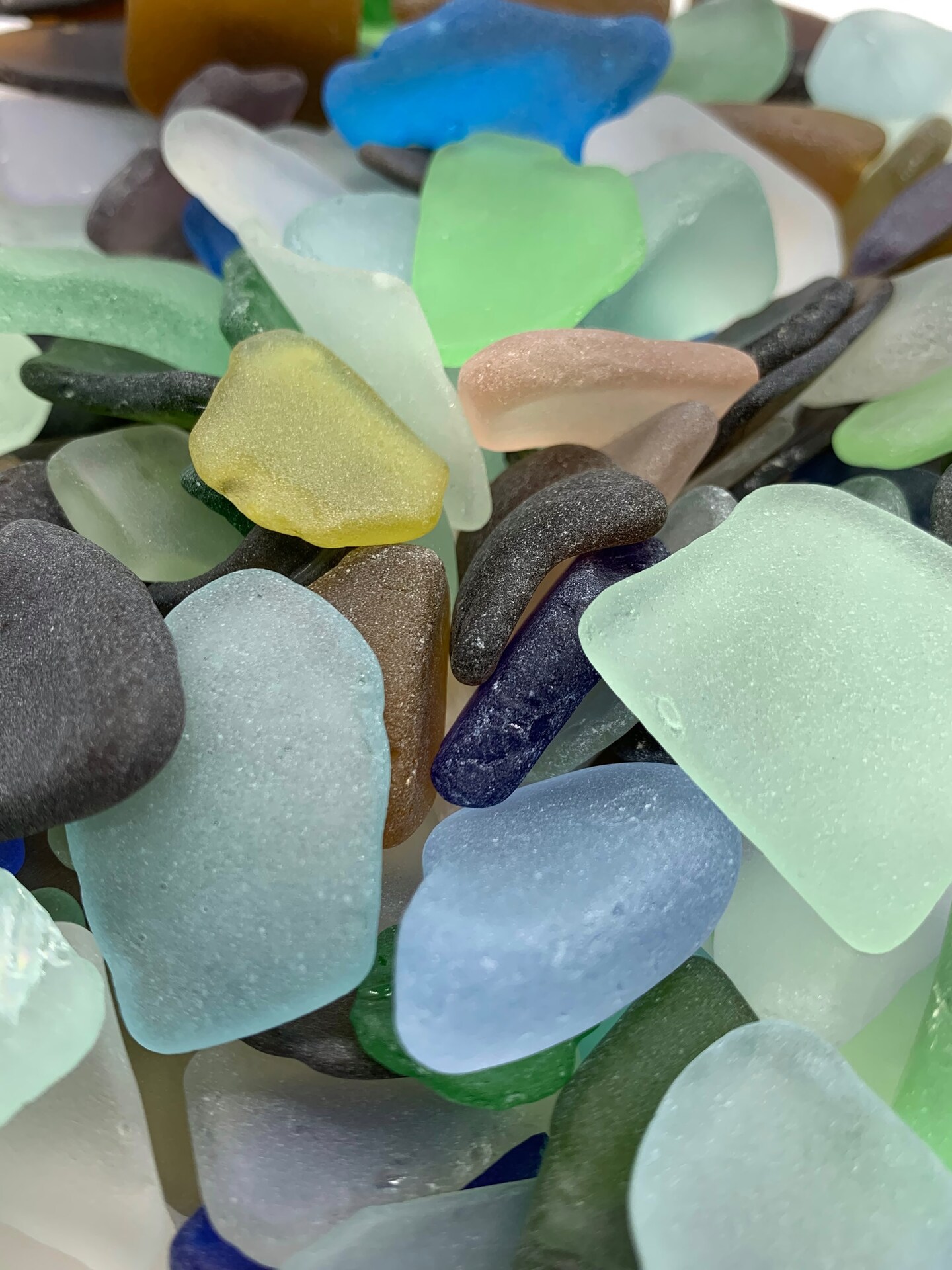 25 Primo Sea Glass popular Beach Glass Gems - Beautiful Sea Foam Sea Glass Pendants - 5135