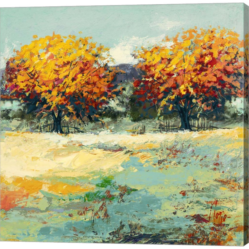 Campagna in Estate II by Luigi Florio 24&#x22; x 24&#x22; Canvas Wall Art