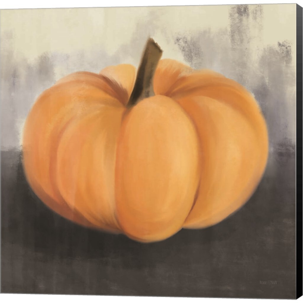 Orange Rustic Pumpkin by House Fenway 24&#x22; x 24&#x22; Canvas Wall Art