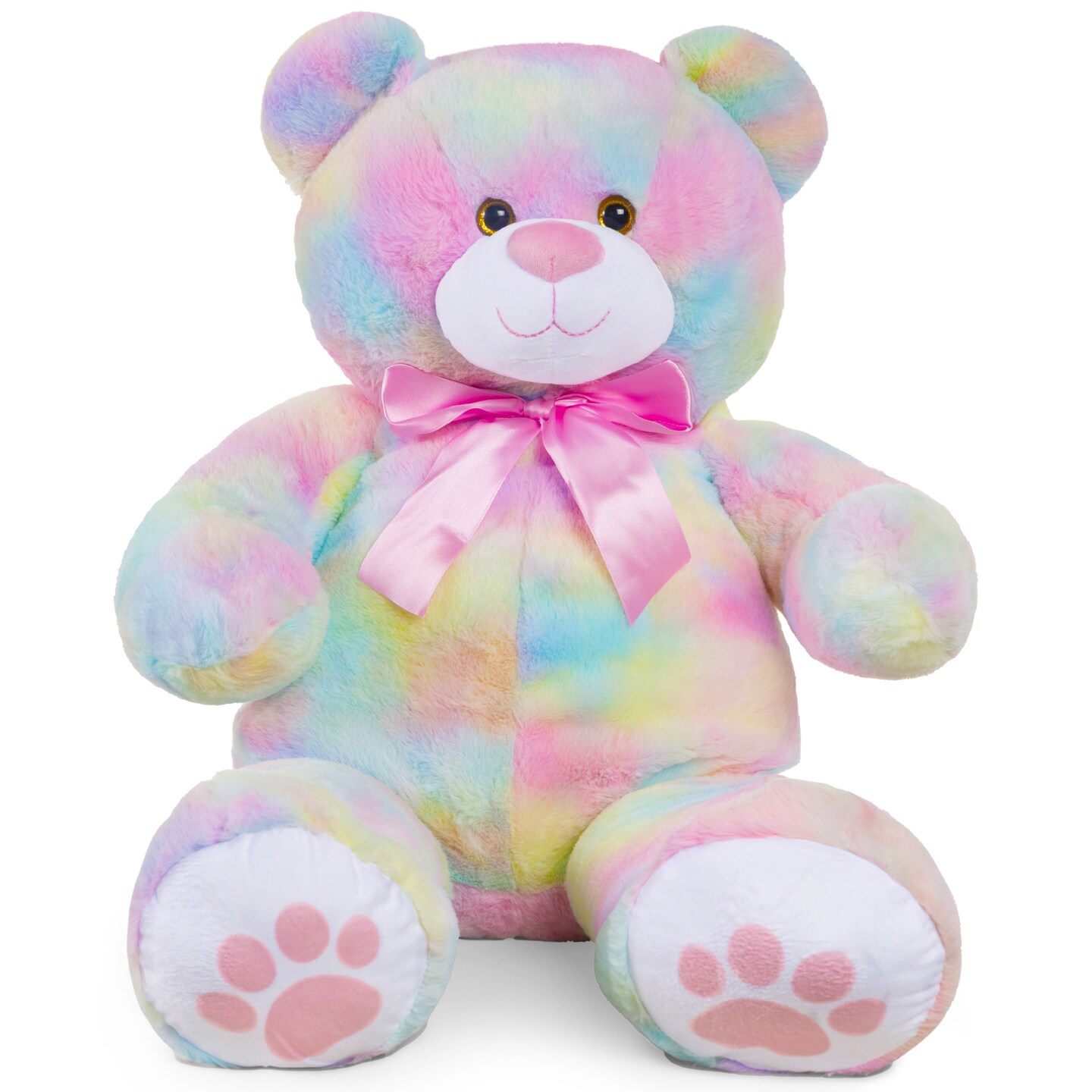 Best Choice Products 35in Giant Soft Plush Teddy Bear Stuffed Animal Toy w Bow Tie Footprints Michaels