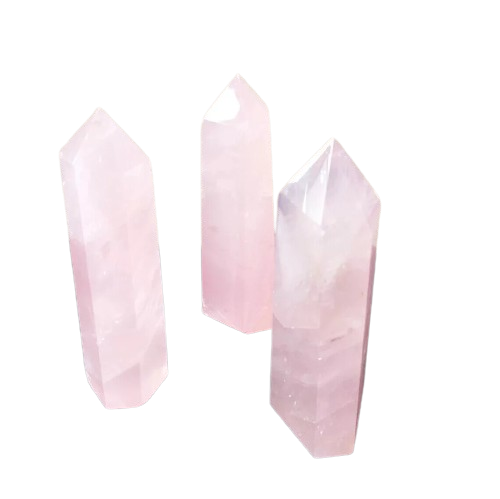 Kitcheniva Natural Rose Quartz Obelisk