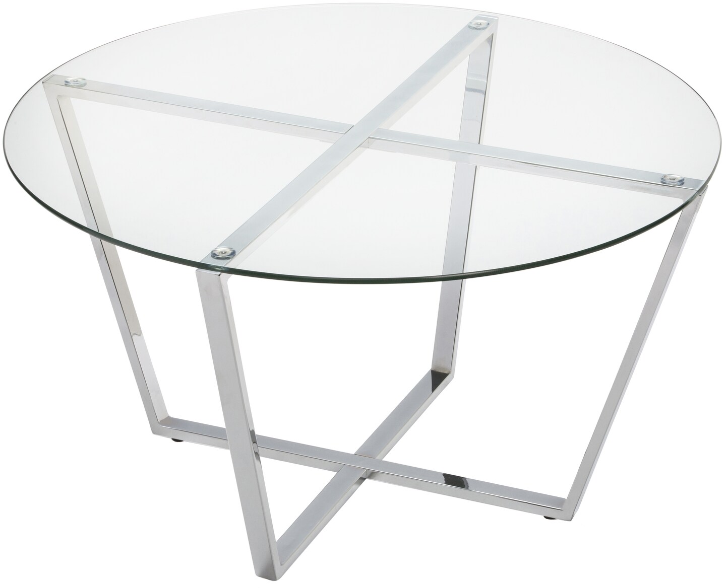 Mango Steam Round Metro Glass Coffee Table