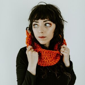 Zorro - Handmade Crochet Hooded Cowl Fox Ears Cowl Hooded Scarf
