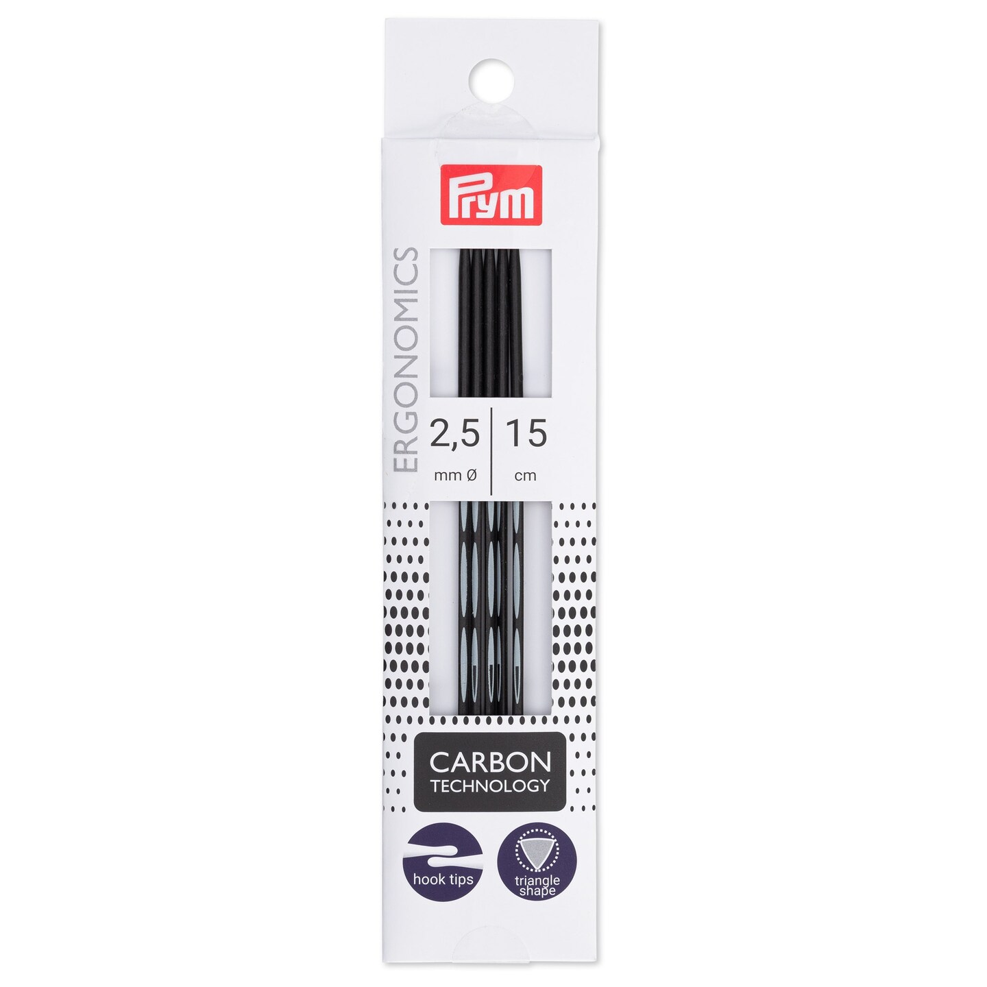 Prym Double Point Knitting Needles 6&#x22;-US 1 (2.5 mm)
