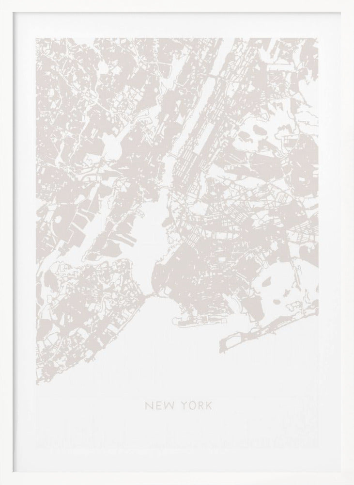 New York Map Framed Art Modern Wall Decor Michaels