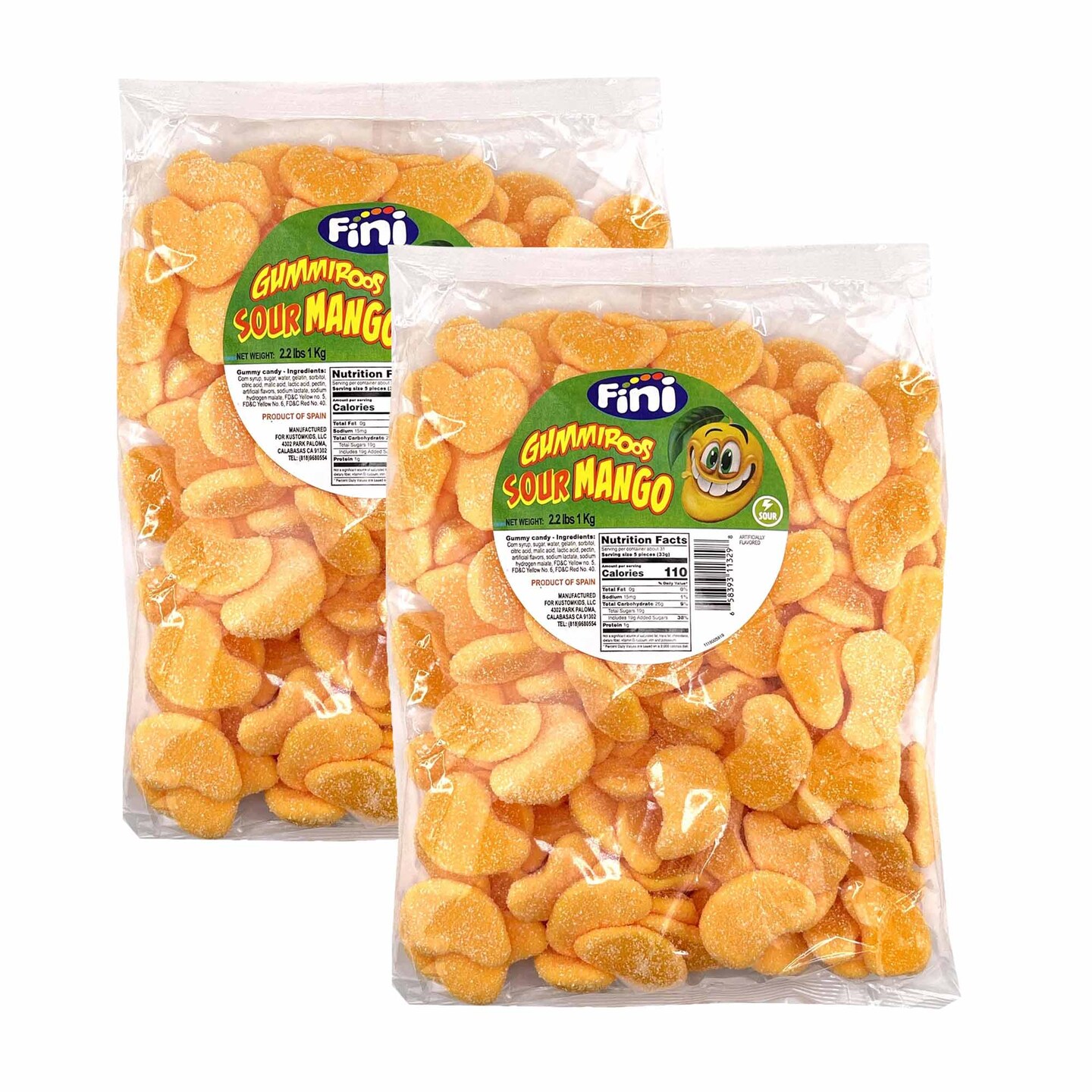 Fini Gummiroos Sour Mango 2.2 lb