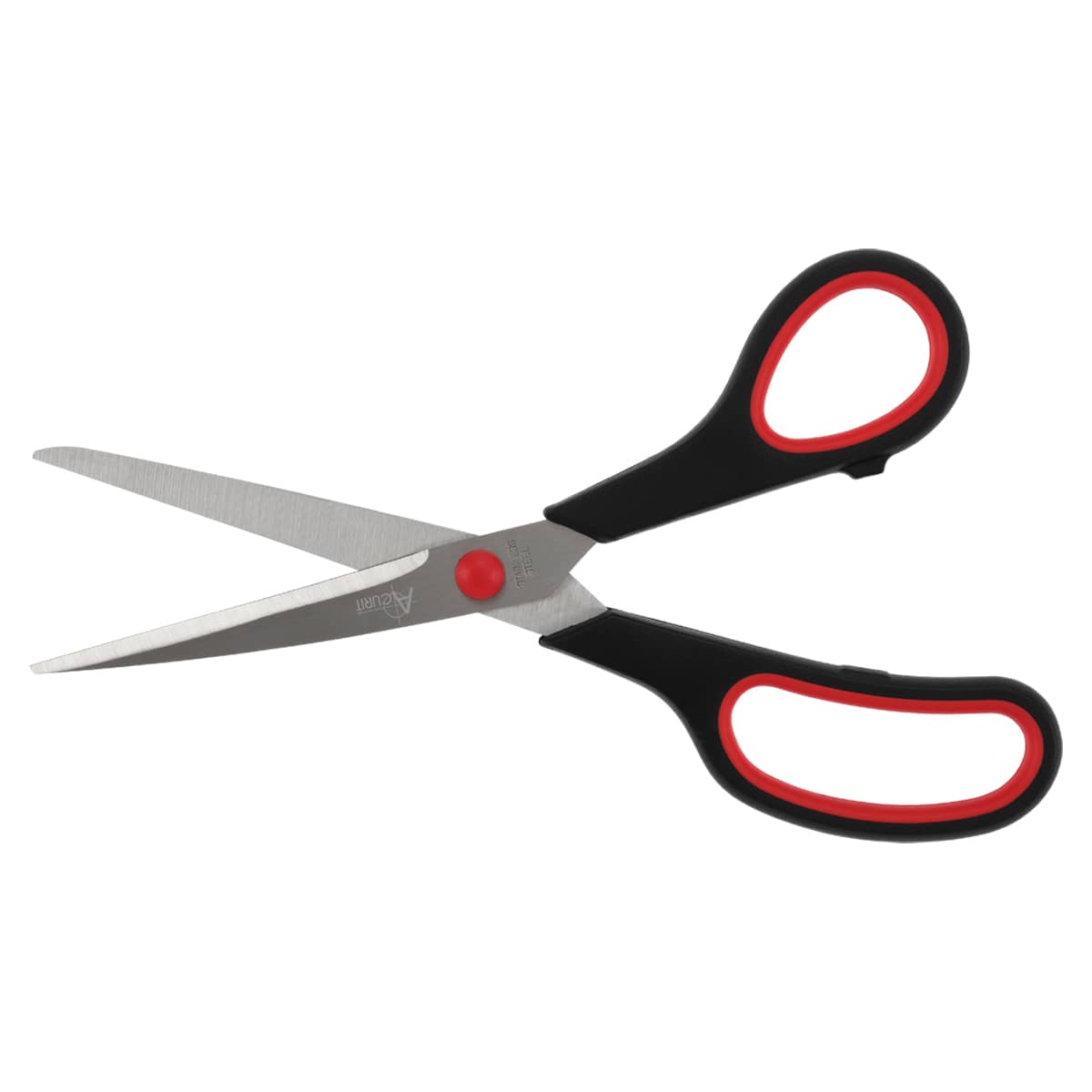 Acurit 8" Multipurpose Comfort Grip Stainless Steel Office Scissors - Right or Left Hand Scissors for Office Use – Rust and Wear-Resistant Blades, Precise Cuts for Mixed Media Crafts
