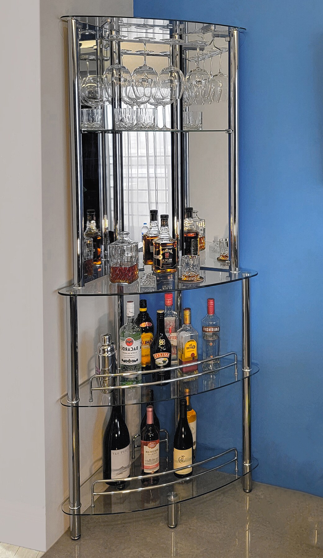 Mango Steam Contemporary Modern Home Entertainment Tower Bar