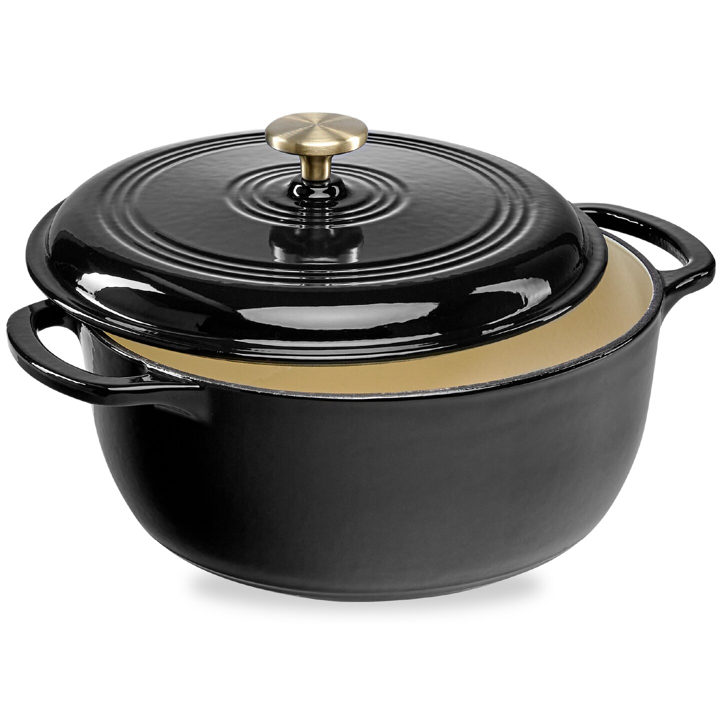 Best Choice Products 6 Quart Enamel Cast-Iron Dutch Oven, Heavy-Duty Cookware w/ Dual Handles, Lid