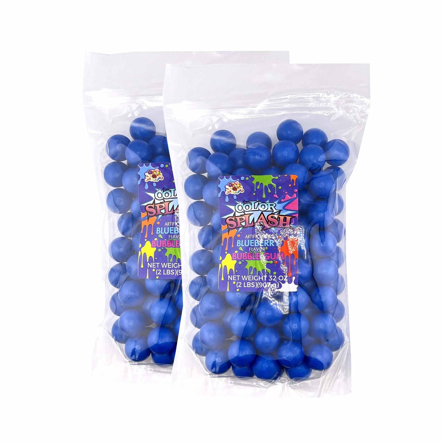 Splash 1&#x22; Gumballs Blue 2Lbs