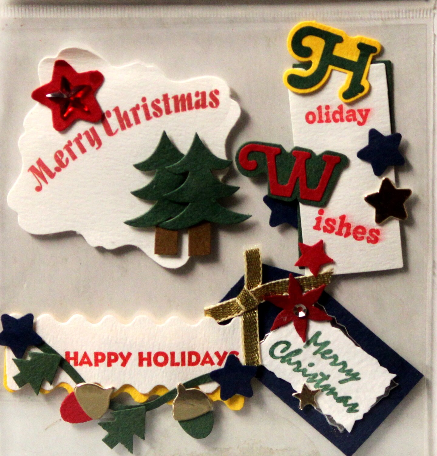 Designer Holiday Wishes Christmas Dimensional Stickers