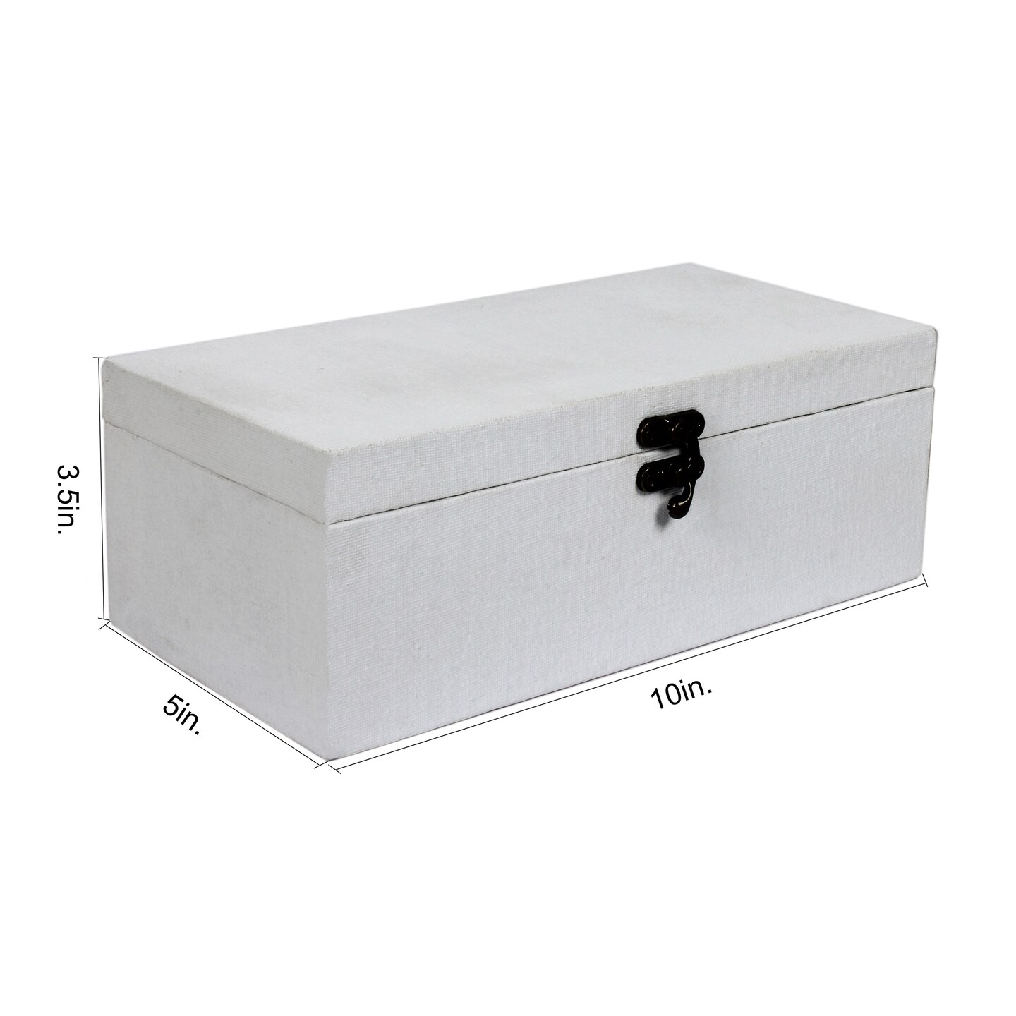 Little Birdie Customizable Canvas & MDF Box With Latch 1/Pkg-10"X5"X3.5"