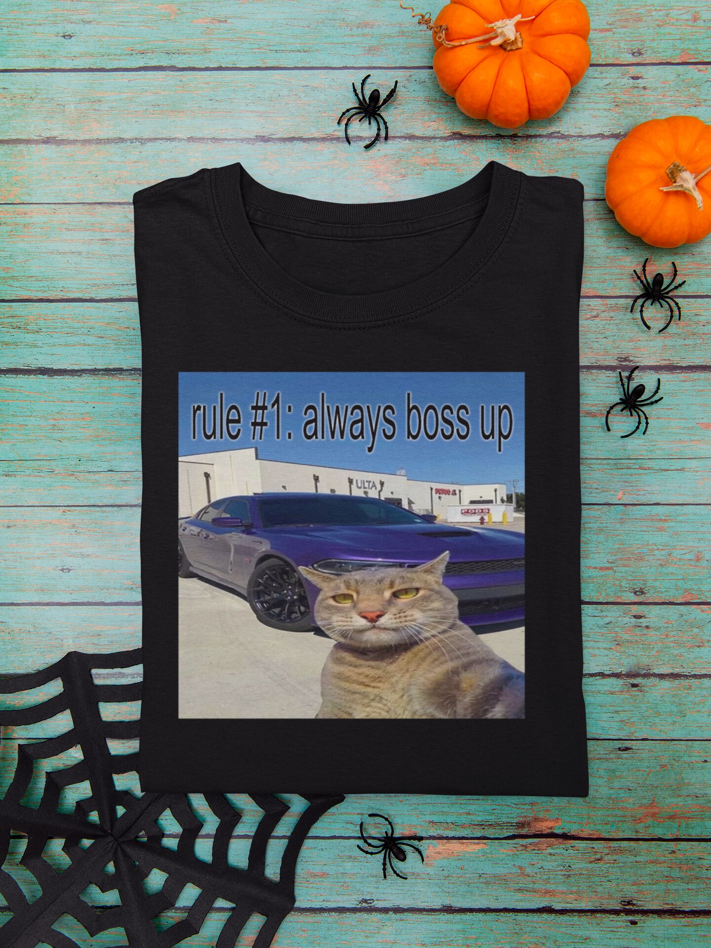 Rule Always Boss Up Cat Meme funny cat lover Unisex T-Shirt MakerPlace  by Michaels