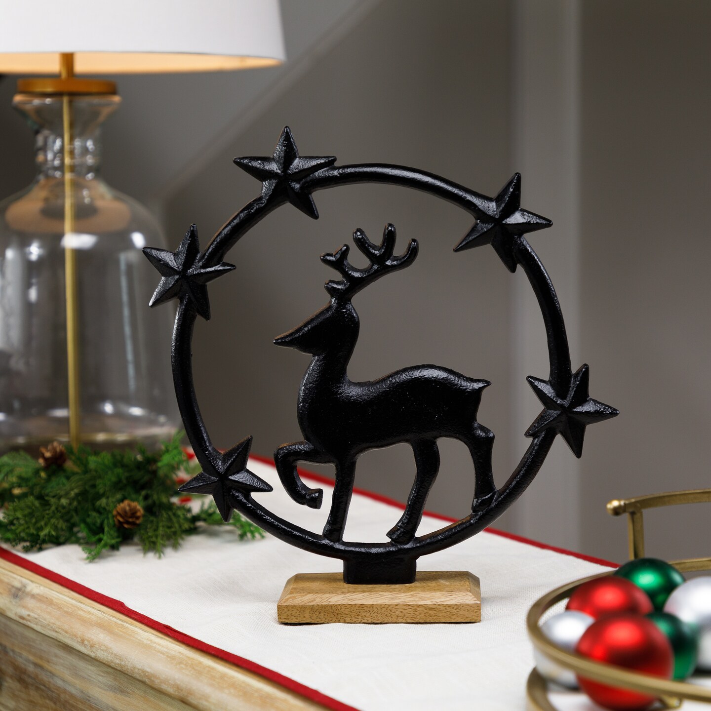 Northlight Star Bright Metal Reindeer Christmas Decoration - 12&#x22;