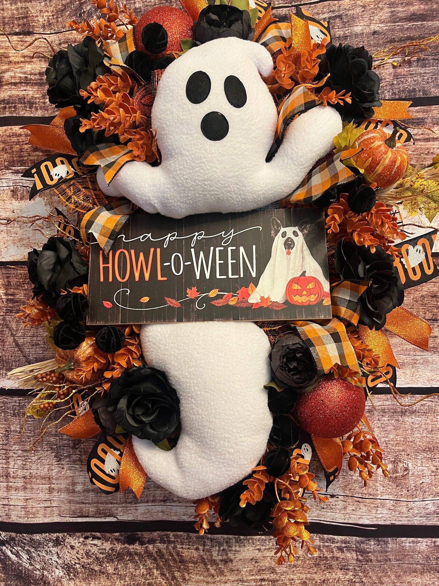 Spirit Halloween Ghost Face ® Slasher Wreath | Officially Licensed | Home Décor | Horror Décor