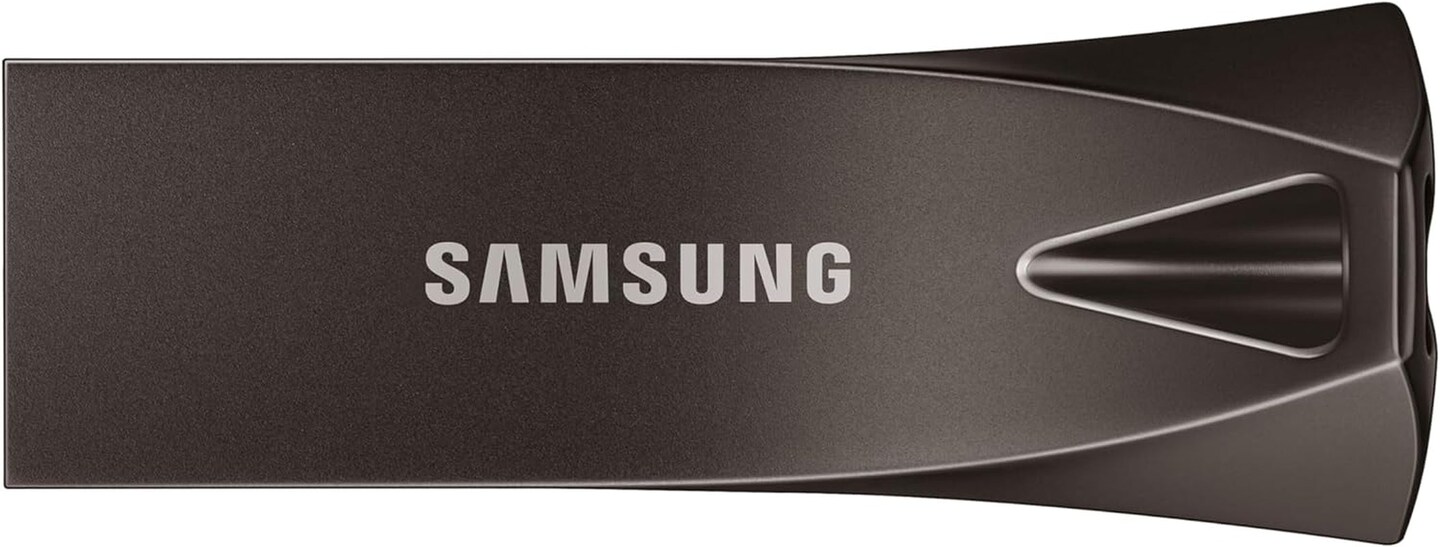 BAR plus USB 3.2 Flash Drive, 512GB USB Standard Type-A, Speeds up to 400Mb/S, Portable Storage Memory Stick, Durable Thumb Drive Compatible with USB 3.0/2.0, MUF-512BE4/AM, Titan Gray