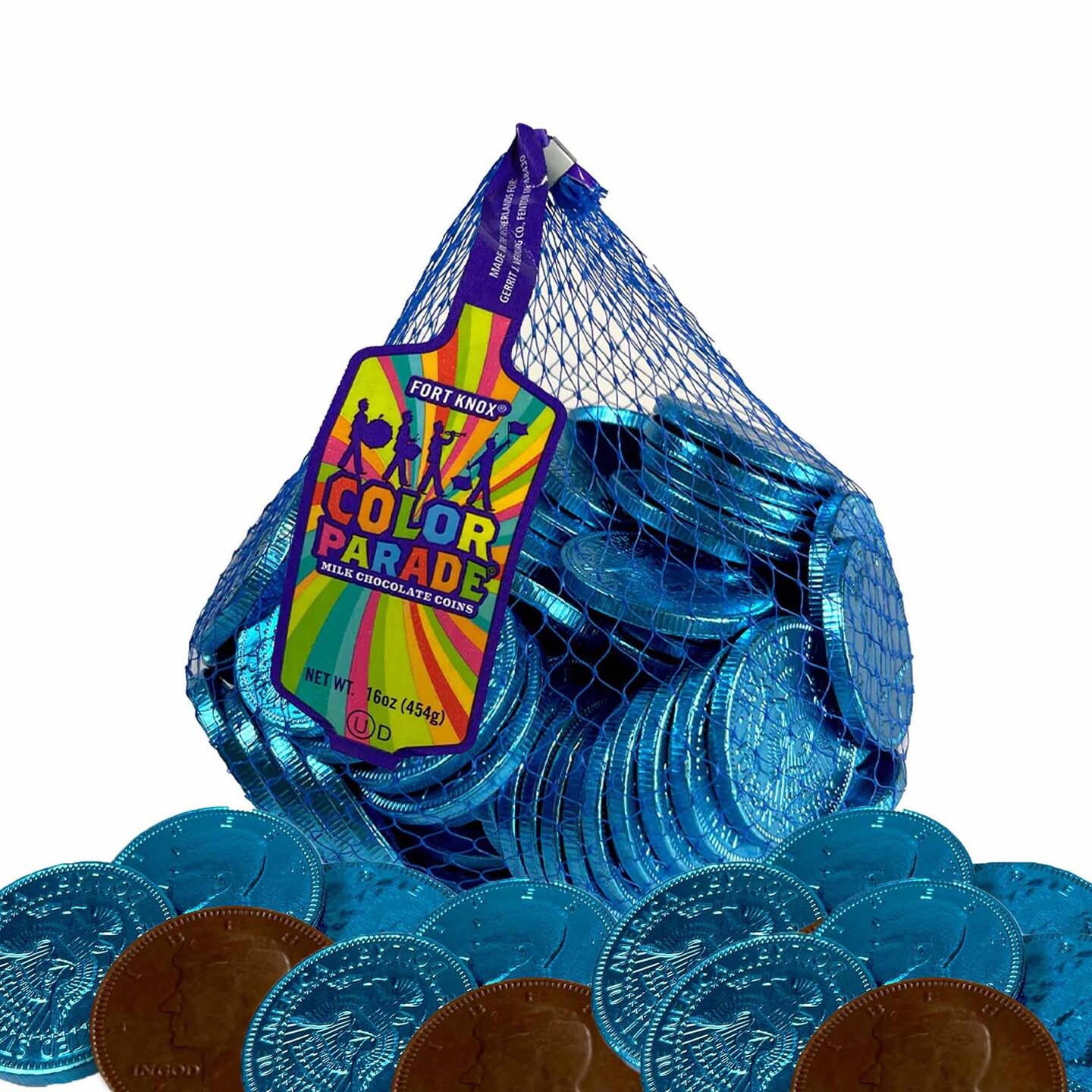 Fort Knox Carib Blue Coin-1.5&#x22; 1Lb (84Pc/Lb)