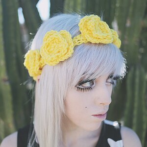 Demeter - Handmade Crochet Flower Crown Headband Crochet  display picture 2