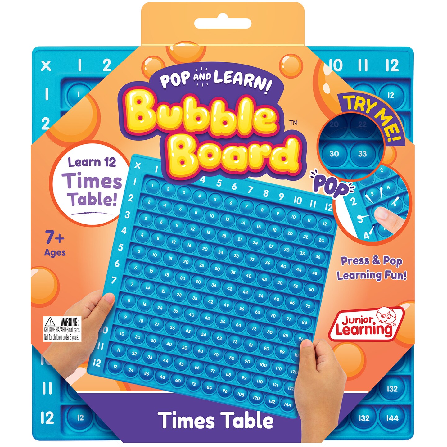 Junior Learning Times Table Bubble Board, Multicolor (JL680), Medium